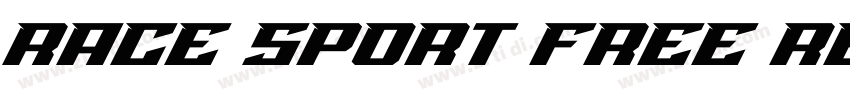 Race Sport Free Regu字体转换